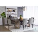 Carmona Gray And Rustic Bronze 94" Dining Table