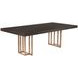 Baldessara Gray And Rustic Bronze 94" Dining Table