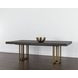 Baldessara Gray And Rustic Bronze 94" Dining Table