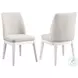 Carissa Beige Upholstered Side Chair Set Of 2