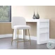 Ledoux Copenhagen White Counter Height Stool