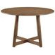 Dinah Walnut Solid Wood Round Dining Table