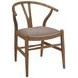 Dinah Brown Danish Y Shaped Back Wishbone Side Chair Set of 2
