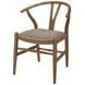 Dinah Brown Danish Y Shaped Back Wishbone Side Chair Set of 2