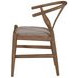 Dinah Brown Danish Y Shaped Back Wishbone Side Chair Set of 2