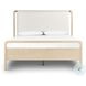 Rosedale Yucca Oak Veneer and Knoll Natural Performance Fabric Queen Upholstered Bed