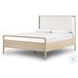 Rosedale Yucca Oak Veneer and Knoll Natural Performance Fabric Queen Upholstered Bed