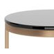 Beckham Smoke Gray And Antique Brass End Table