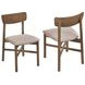 Parkridge Tan And Natural Walnut Side Chair Set Of 2
