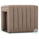 Augustine Crypton Nomad Taupe Performance Fabric Rectangular Ottoman