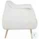 Rachael White Accent Chair