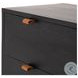 Trey Black Wash Poplar 5 Drawer Dresser