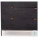 Trey Black Wash Poplar 5 Drawer Dresser