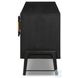 Rosedale Chaps Sand Ebony Oak Veneer 94" Media Console