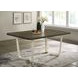 Biloxi Greyish And White 71" Rectangular Dining Table