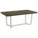 Biloxi Greyish And White 71" Rectangular Dining Table