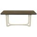 Biloxi Greyish And White 71" Rectangular Dining Table