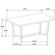Biloxi Greyish And White 71" Rectangular Dining Table