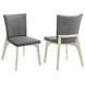 Biloxi Gray Upholstered Side Chair Set Of 2