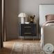 Fletcher Distressed Black 2 Drawer Nightstand