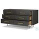 Fletcher Distressed Black Oak 6 Drawer Dresser