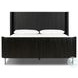 Fletcher Distressed Black Oak Queen Platform Bed