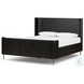 Fletcher Distressed Black Oak Queen Platform Bed