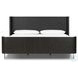 Fletcher Distressed Black Oak King Platform Bed