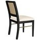 Arini Black Rattan Cane Dining Side Chair Set of 2