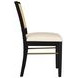 Arini Black Rattan Cane Dining Side Chair Set of 2