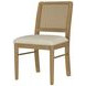 Arini Sand Wash Rattan Cane Dining Side Chair Set of 2