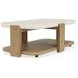 Sanibel Pale Oak and White Rectangular Cocktail Table