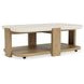Sanibel Pale Oak and White Rectangular Cocktail Table