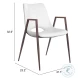Desi White Dining Chair Set Of 2