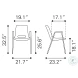 Desi White Dining Chair Set Of 2