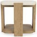 Sanibel Pale Oak and White Rectangular End Table