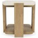 Sanibel Pale Oak and White Rectangular End Table