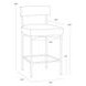 Seneca Danny Ivory Counter Height Stool