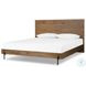 Eaton Amber Oak Resin King Upholstered Bed