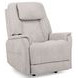 Zecliner Model 3+ Ceramic Gray Performance Fabric Zero Gravity Power Lift Sleep Recliner with USB Charging and LED