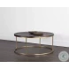 Enya Gunmetal And Brass Coffee Table