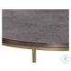 Enya Gunmetal And Brass Coffee Table