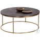 Enya Gunmetal And Brass Coffee Table
