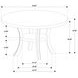 Judd Pearl White 54" Round Dining Table