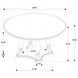 Landon Rich Brown 60" Round Dining Table