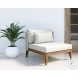 Kaian Stinson White Performance Fabric Outdoor Lounge Chair