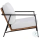 Nirelle Stinson White Outdoor Arm Chair