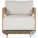 Potenza Palazzo Cream Performance Fabric Outdoor Arm Chair