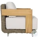 Potenza Palazzo Cream Performance Fabric Outdoor Arm Chair