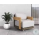 Potenza Palazzo Cream Performance Fabric Outdoor Arm Chair